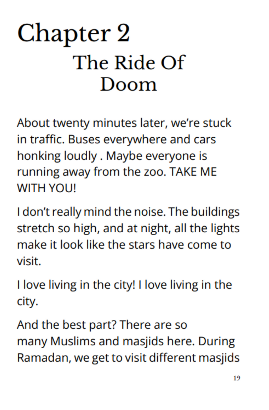 Oh Suhayla and the Zoo Horror